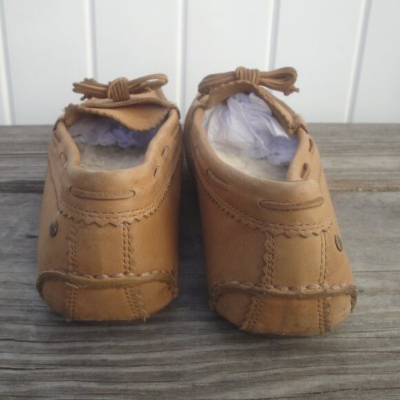 Ugg Australia Meena Sheepskin Lined Driving Loafer – Chestnut Suede - Picture 4 of 6